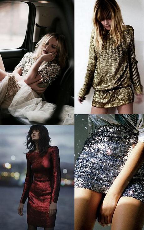 Lentejuelas y metalizados para fin de año