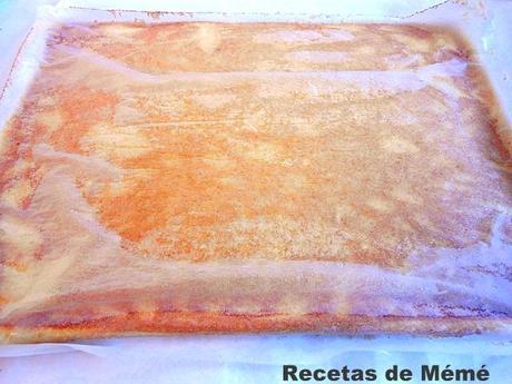 Arrollado dulce bûche de nöel (9)