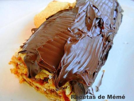 Arrollado dulce bûche de nöel (15)