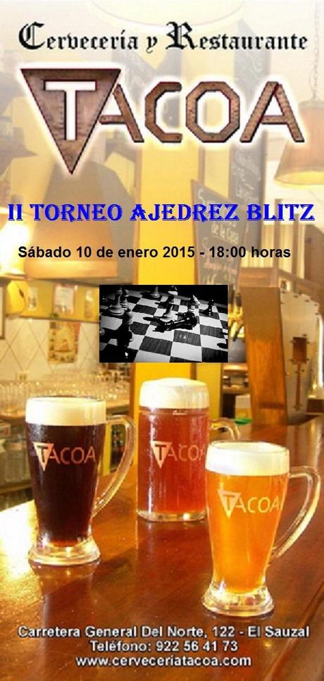 II TORNEO DE AJEDREZ BLITZ CERVECERÍA-RESTAURANTE TACOA 2015