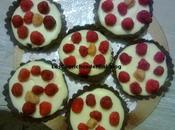 Tartaletas vasitos mascarpone, chocolate blanco frambuesas