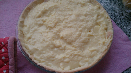 TARTA DE MANZANA ( con hojaldre y crema pastelera)
