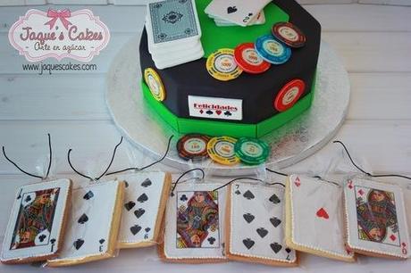 Cómo hacer una Tarta Fondant Poker