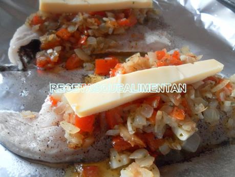 MERLUZA EN PAPILLOTE AL HORNO