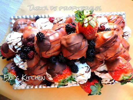 ¡Tarta de Profiteroles! -.Tarta de Nochevieja! 2015