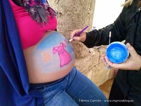 Bodypaint embarazada Fátima Carrión