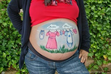 Bodypaint para dos: Embarazo de gemelos