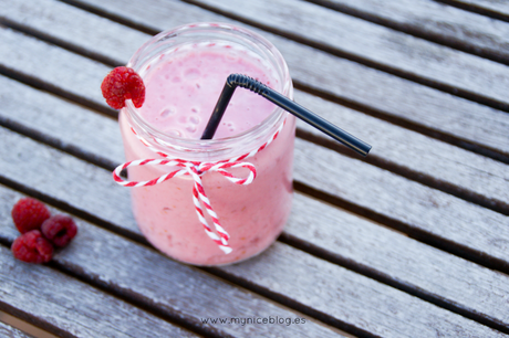 Receta: smoothie de frambuesa y banana