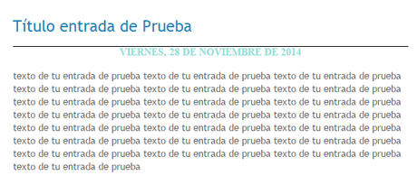 Cómo poner la fecha debajo del título en Blogger