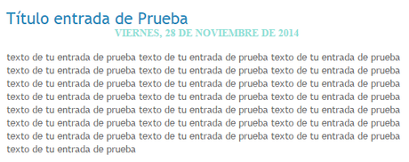 Cómo poner la fecha debajo del título en Blogger