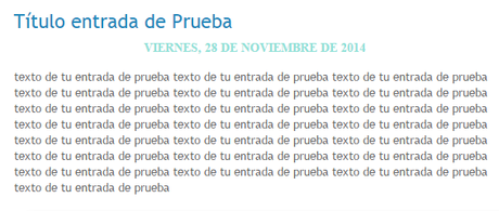 Cómo poner la fecha debajo del título en Blogger