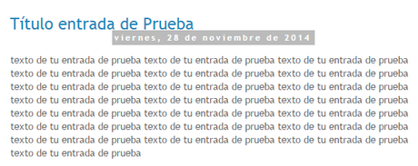 Cómo poner la fecha debajo del título en Blogger