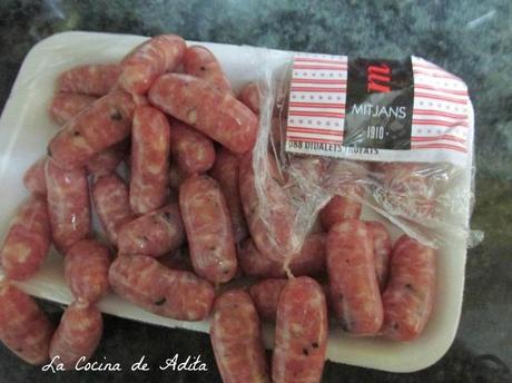 Canapés de salchichas con trufa