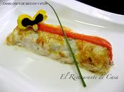 Canelones beicon atún