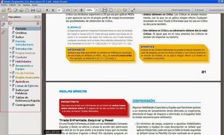 Edición mejorada del reglamento de Infinity por Scruntlord