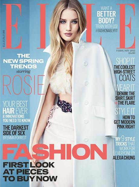 Rosie Huntington-Whiteley protagoniza portada de Elle.