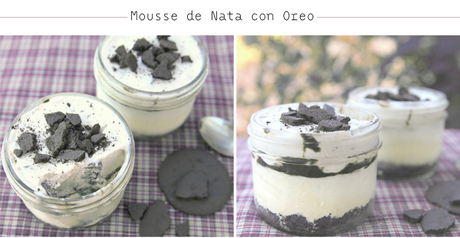 Receta : Mousse de nata con Oreo