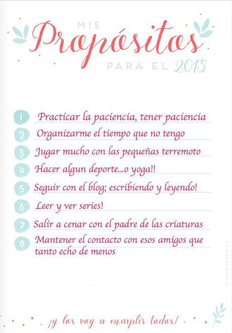 ¡Bienvenido 2015! propositos1