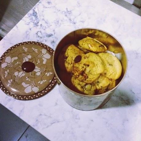 Cookies con chips de chocolate negro y nueces