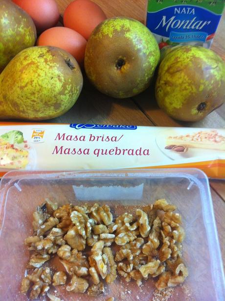 Tarta De Crema De Vainilla Y Pera