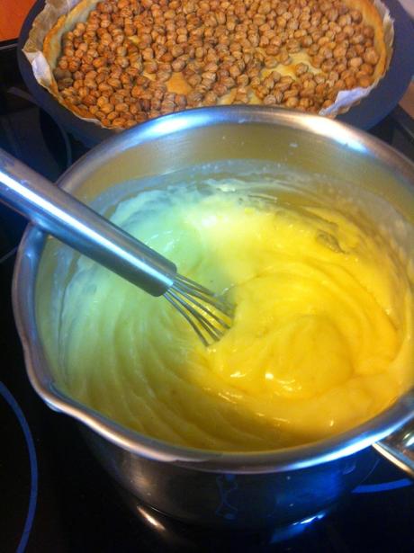 Tarta De Crema De Vainilla Y Pera