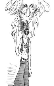 David Levine caricaturista de la historia.