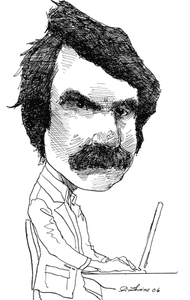 David Levine caricaturista de la historia.