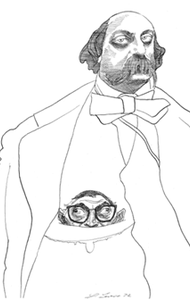 David Levine caricaturista de la historia.