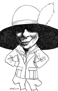 David Levine caricaturista de la historia.