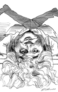 David Levine caricaturista de la historia.