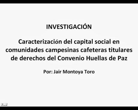 Capital Social en Comunidades Campesinas Cafeteras de Colombia