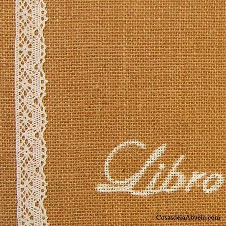 Libro de firmas rustico para una boda en un castillo