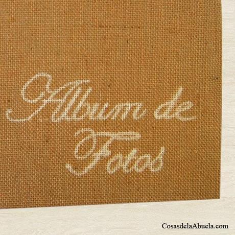 Album de fotos con un toque rustico.