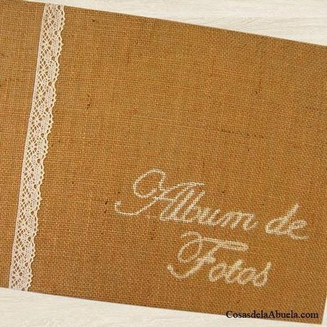 Album de fotos con un toque rustico.