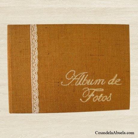 Album de fotos con un toque rustico.