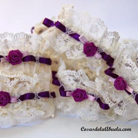 Miniligas moradas para tus amigas