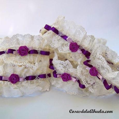 Miniligas moradas para tus amigas