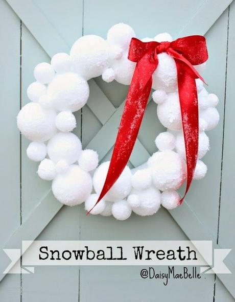 4 ideas DIY de Navidad para hacer con nuestros hijos Corona de bolas de nieve