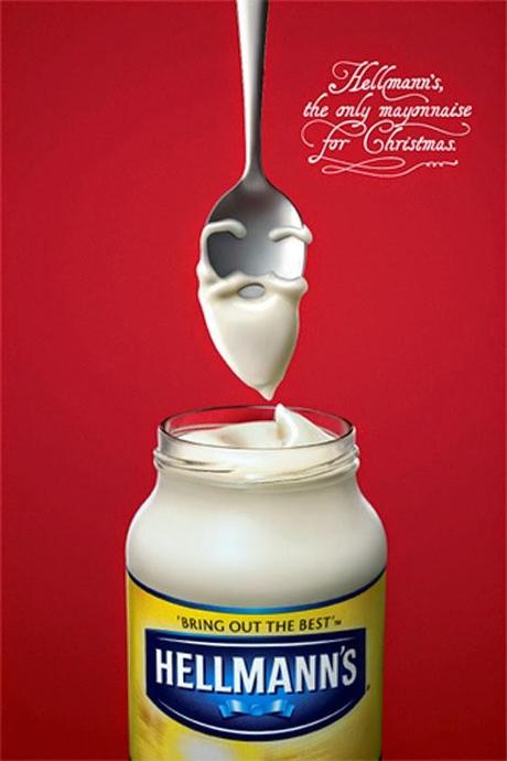 Publicidad creativa, navidad, Hellmanns