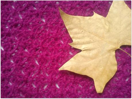 Estola a ganchillo buganvilla con patrón