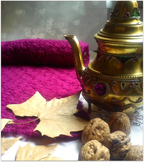 Estola a ganchillo buganvilla con patrón