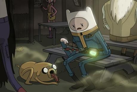 Finn-Jake de Hora de Aventuras en Fallout.
