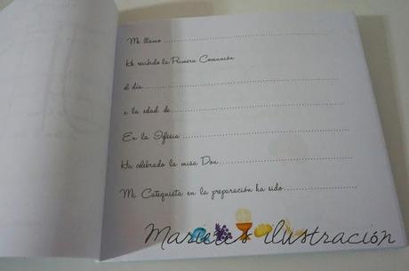 Libro de firmas Primera Comunión