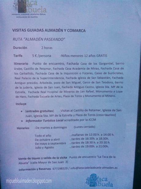 Visitas guiadas Almadén y Comarca con 