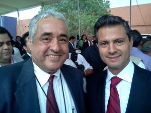 Con Peña Nieto. Foto, Arturo Durán.