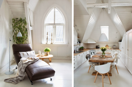 UNA CASA SERENA CON PRECIOSOS TECHOS ABUHARDILLADOS