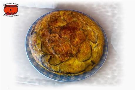 TORTILLA DE BERENJENAS, JAMÓN JORK Y QUESO