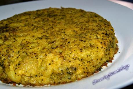 Frittata de brócoli y patata
