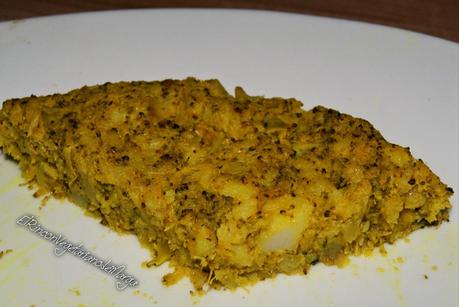 Frittata de brócoli y patata