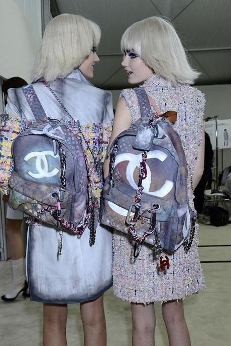 Chanel grafitti backpack